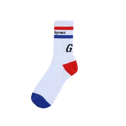 GINRHYMES/"DOUBLE LINE"SOCKS/BLUE RED GINRHYMES/"DOUBLE LINE"SOCKS/BLUE RED