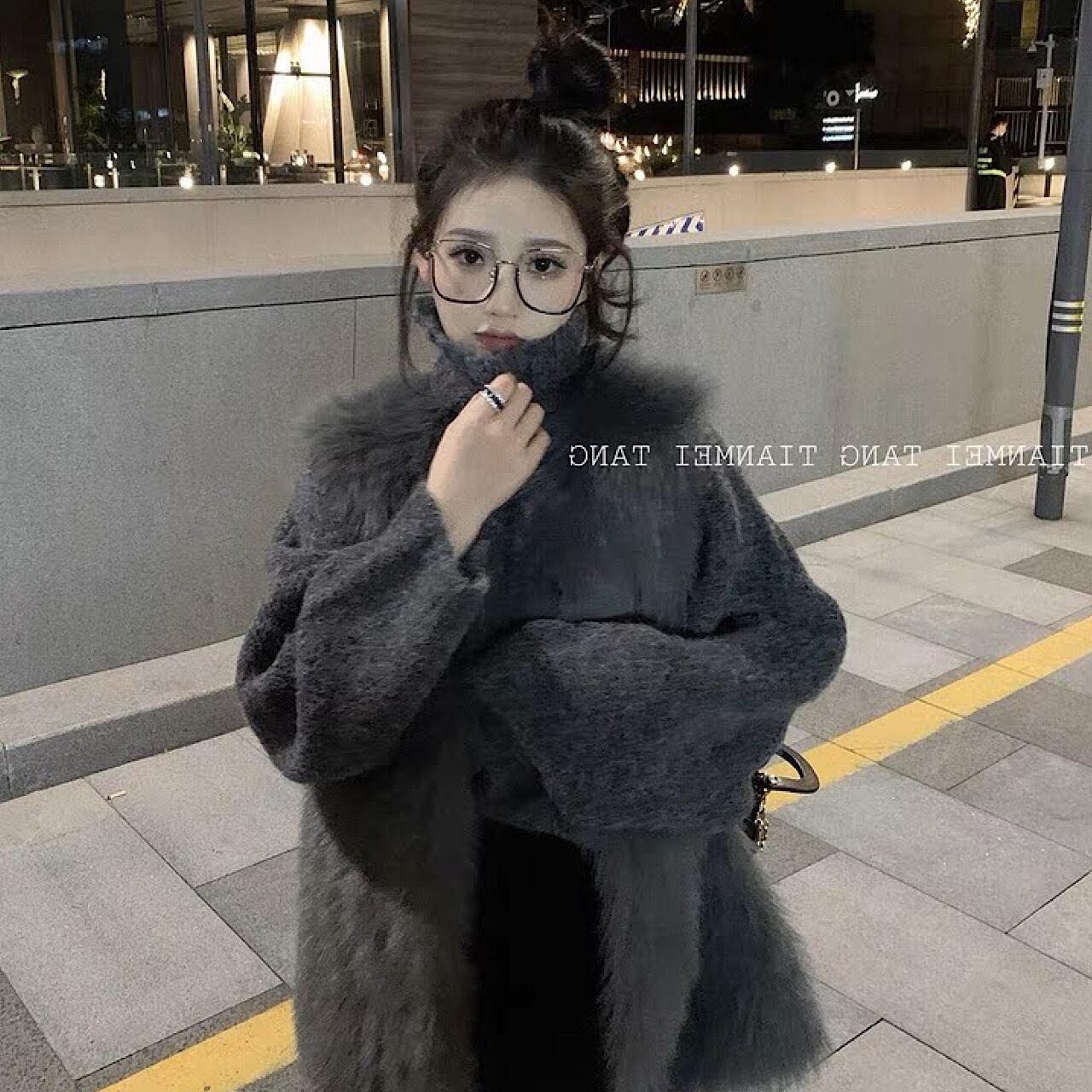 ベスト ベルベット チョッキ ジャケットエコファーベスト ファーベスト