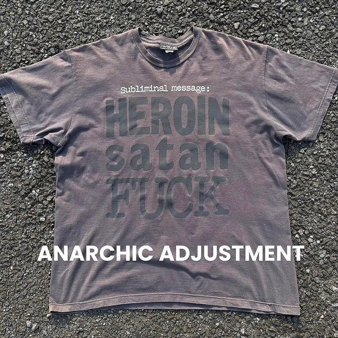 【Special】90s USA製 ANARCHIC ADJUSTMENT アナーキックアジャストメント　Tシャツ | Rico clothing  powered by BASE