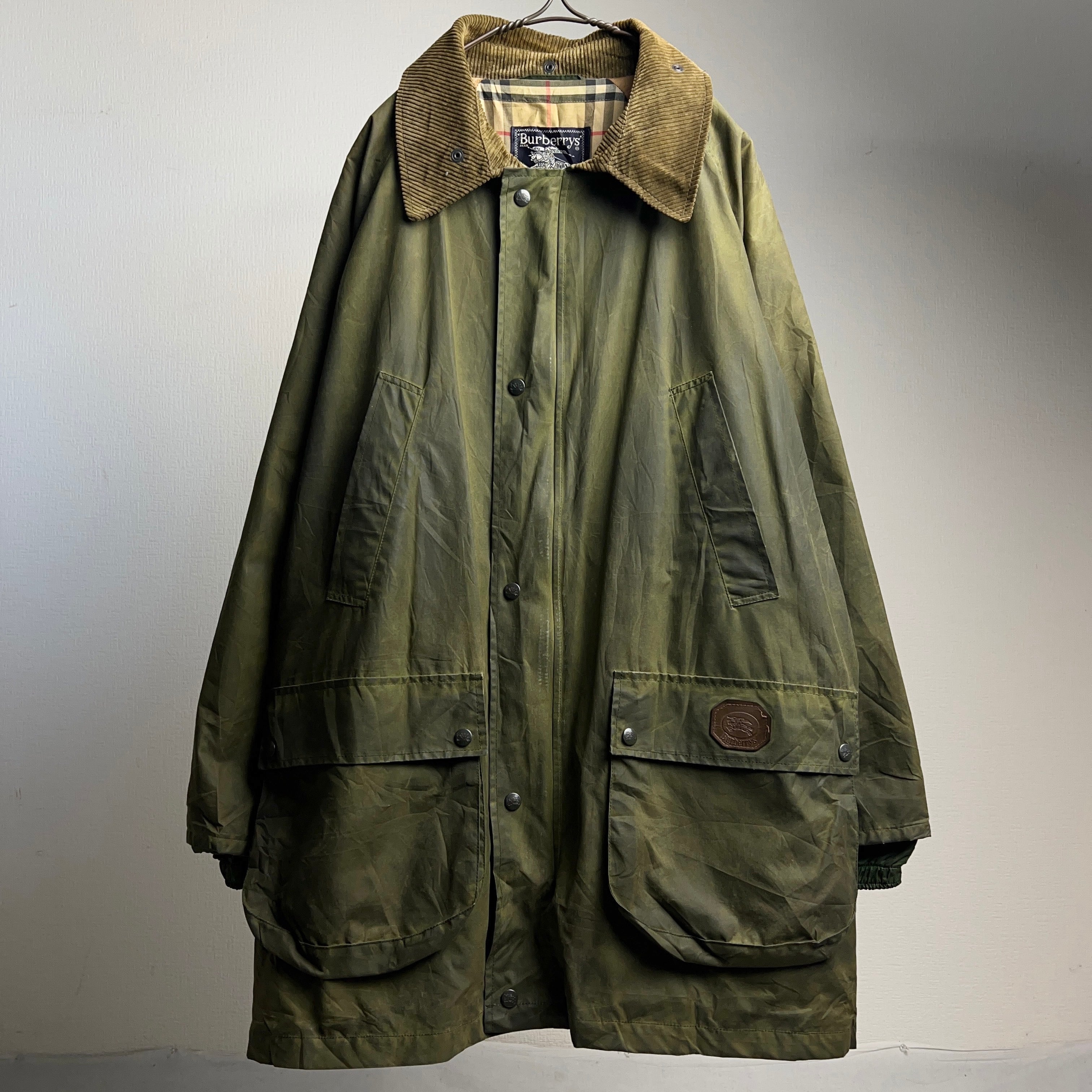 90's “Burberrys” Oiled Cotton Jacket 英国製 90年代 バーバリー