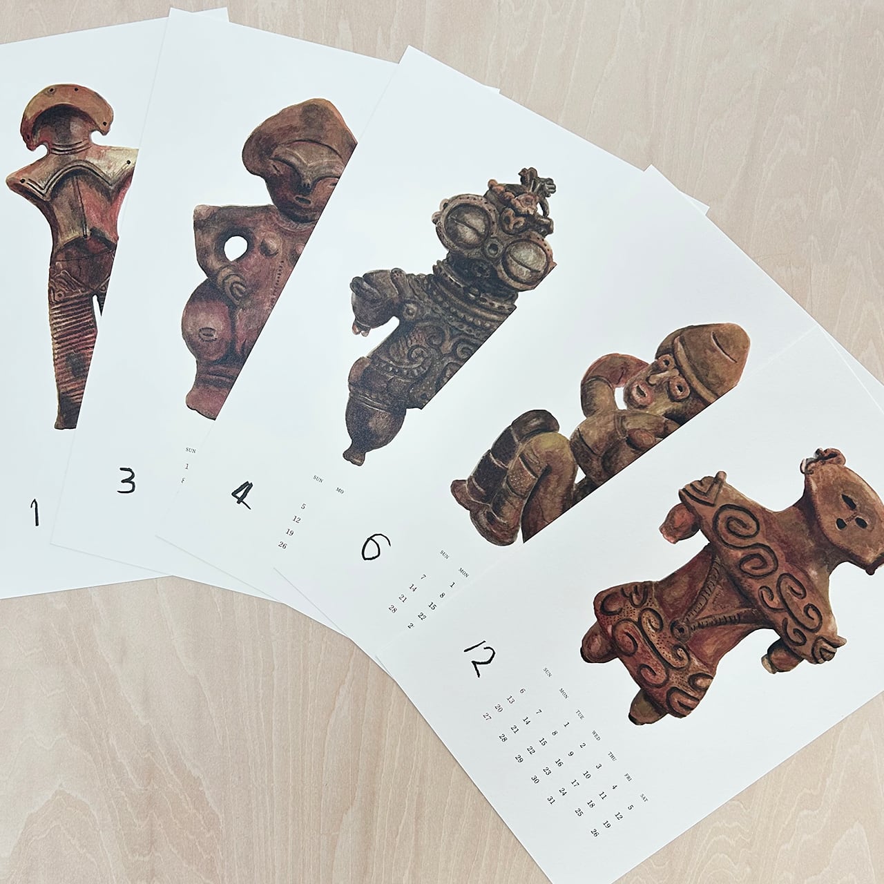 2026縄文土偶カレンダー | YUKARISATO STORE