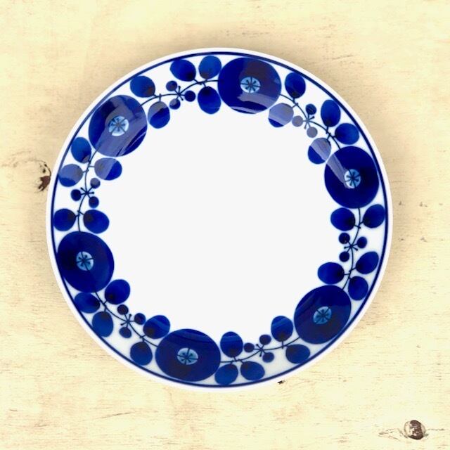 【波佐見焼】【白山陶器】【ブルーム】【プレート】【リース】【M】【1枚バラ売り】 北欧風 食器 おしゃれ かわいい