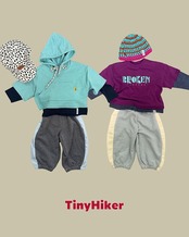 韓国子供服 / TinyHiker / 26Autumn / バディ ストライプジョガーパンツ / 秋服 *XS~XL *