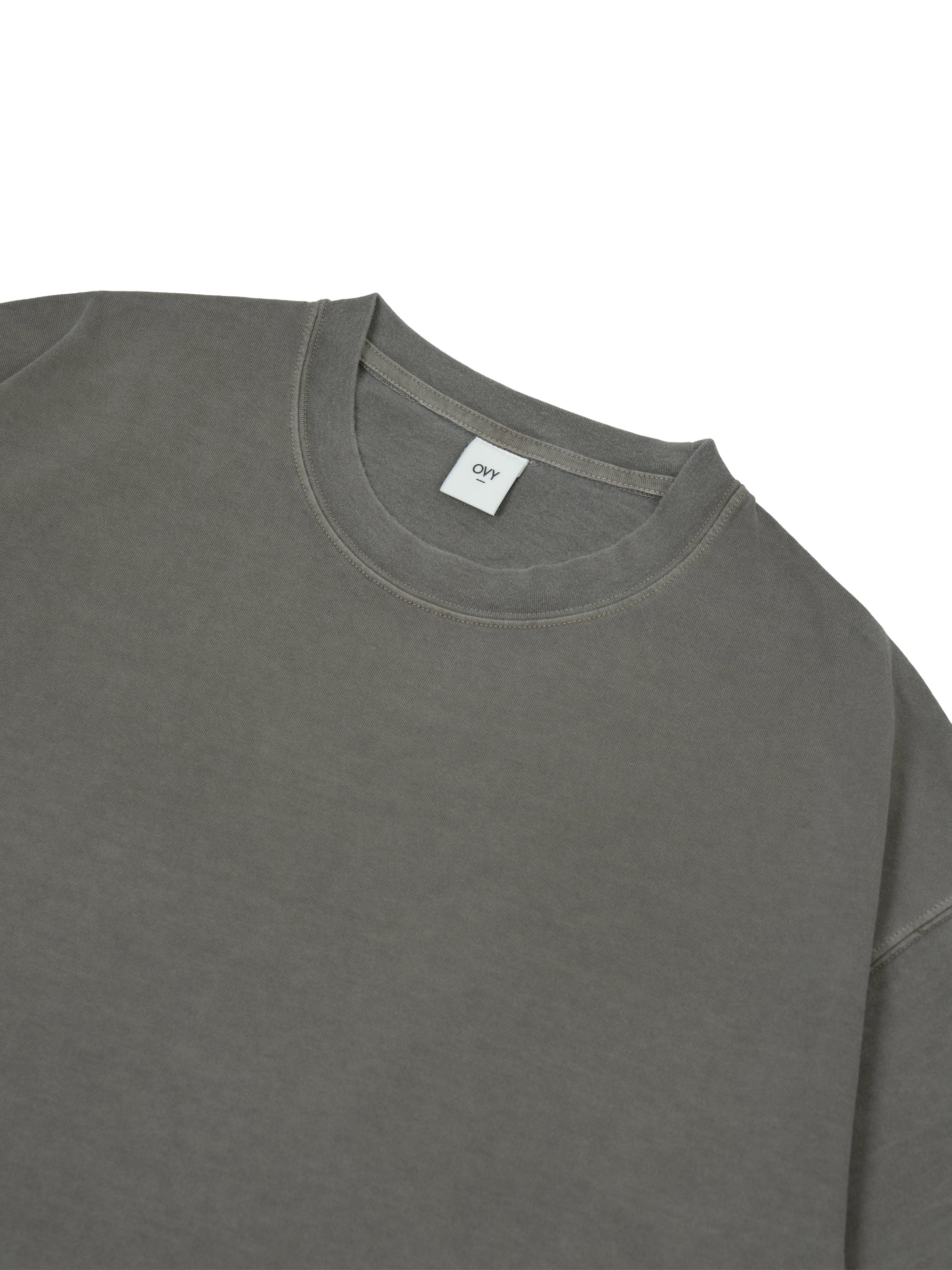Organic Cotton Pigment Dyed Relax Fit T-shirts (khaki) | OVY