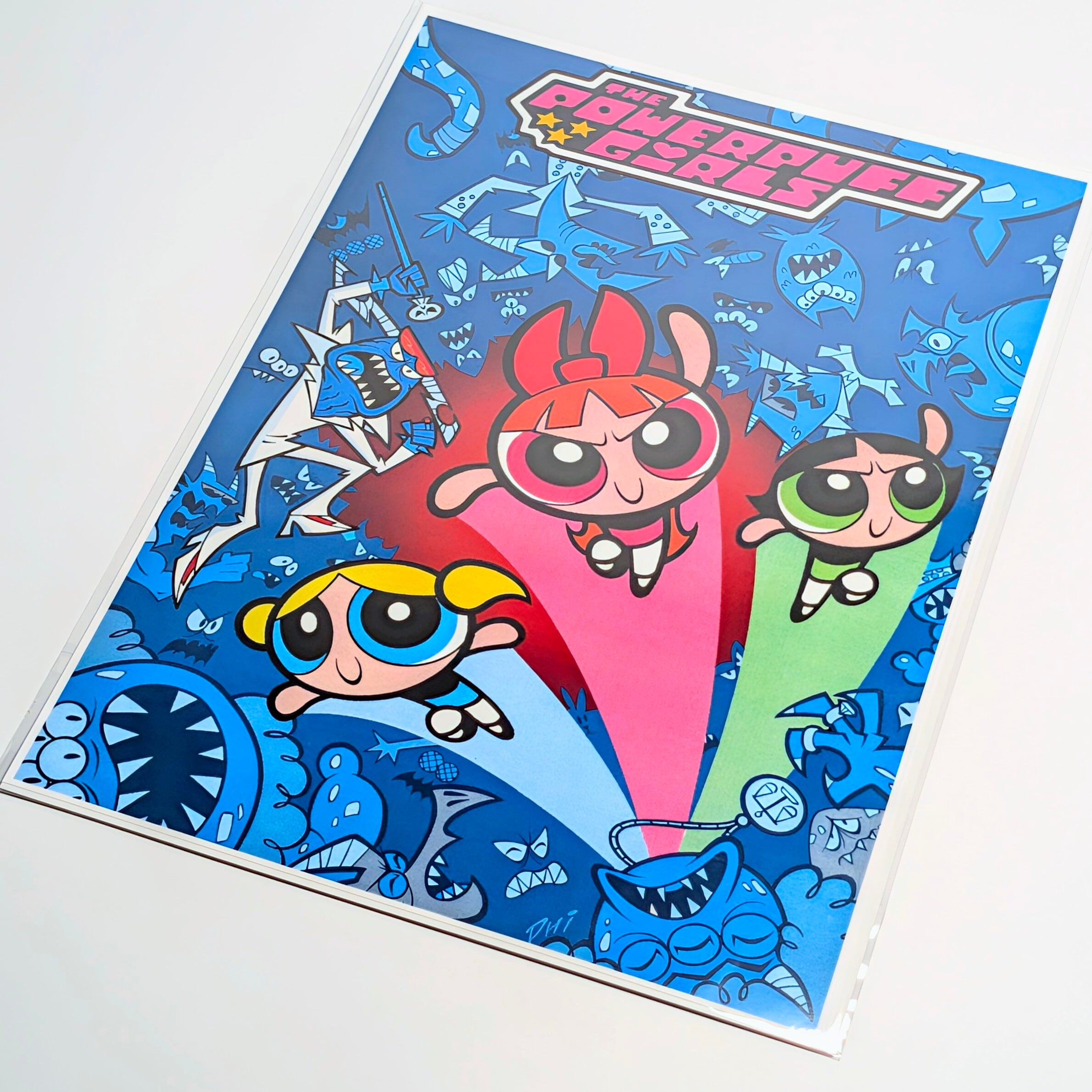 ♫ちょうどいいB4ポスター♫【 The Powerpuff Girls ( パワーパフガールズ ) 】〚アメリカン雑貨 アメトイ〛