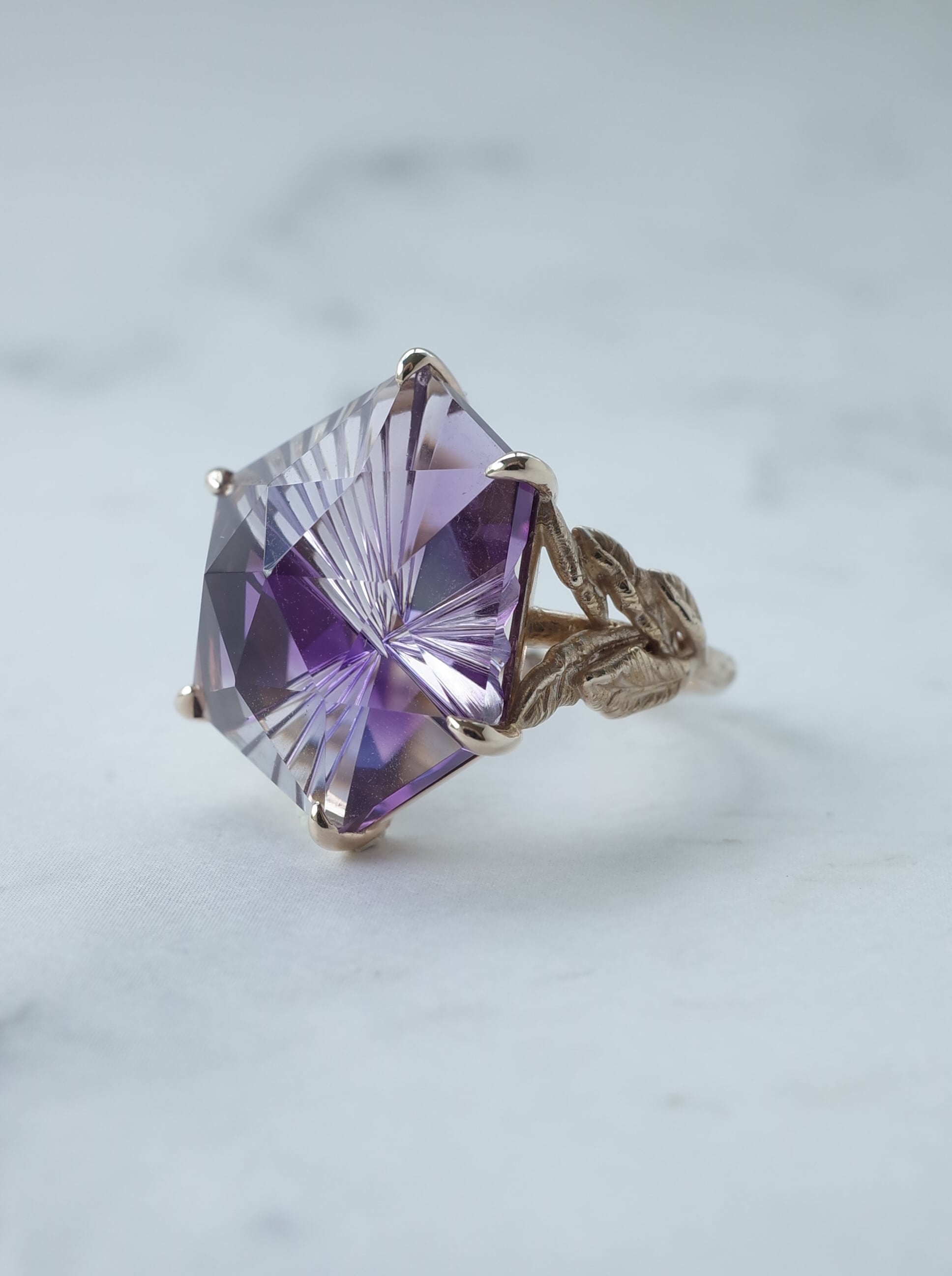 甲州貴石切子 Bicolour Amethyst Ring | MOEMI SUGIMURA