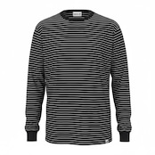 メリノボーダーウールシャツ (ユニセックス)