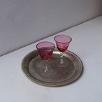 ピンクのミニグラス