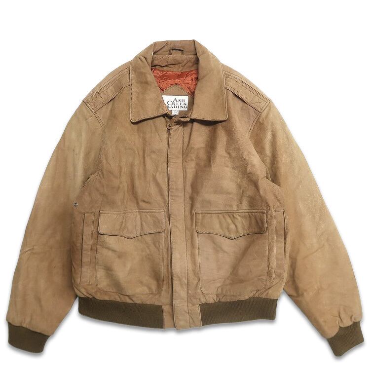 古着 Ash Creek Trading 本革 A-2タイプ レザー ジャケット ブルゾン