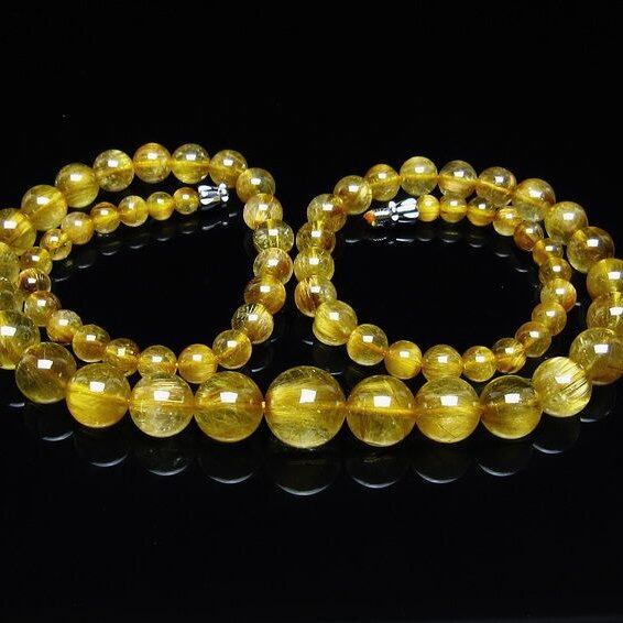 タイチンルチルクォーツ ネックレス 一点物 199-362