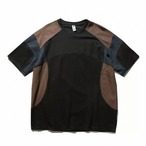 Patchwork Raglan Sleeve Oversized T-shirt ◇2color H0704