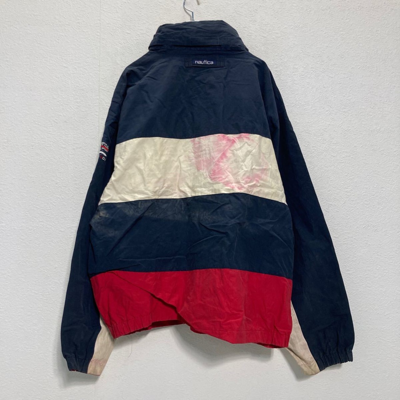 NAUTICA マウンテンパーカー・ジャケット XL ネイビー ホワイト レッド 