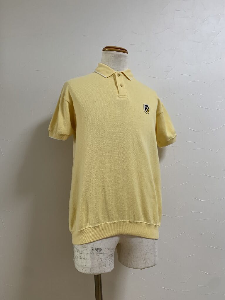 1980~90's Wappen Design Short Sleeve Knit Polo Shirt "McGREGOR"