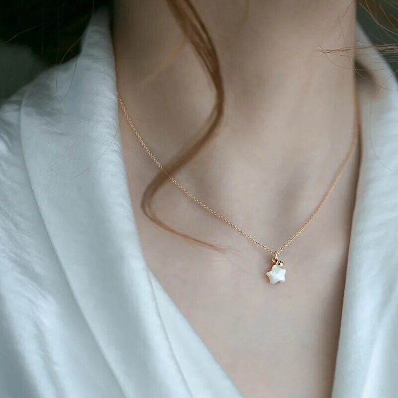 シェル製の星モチーフ☆ネックレス A | Kuroneko Kazari
