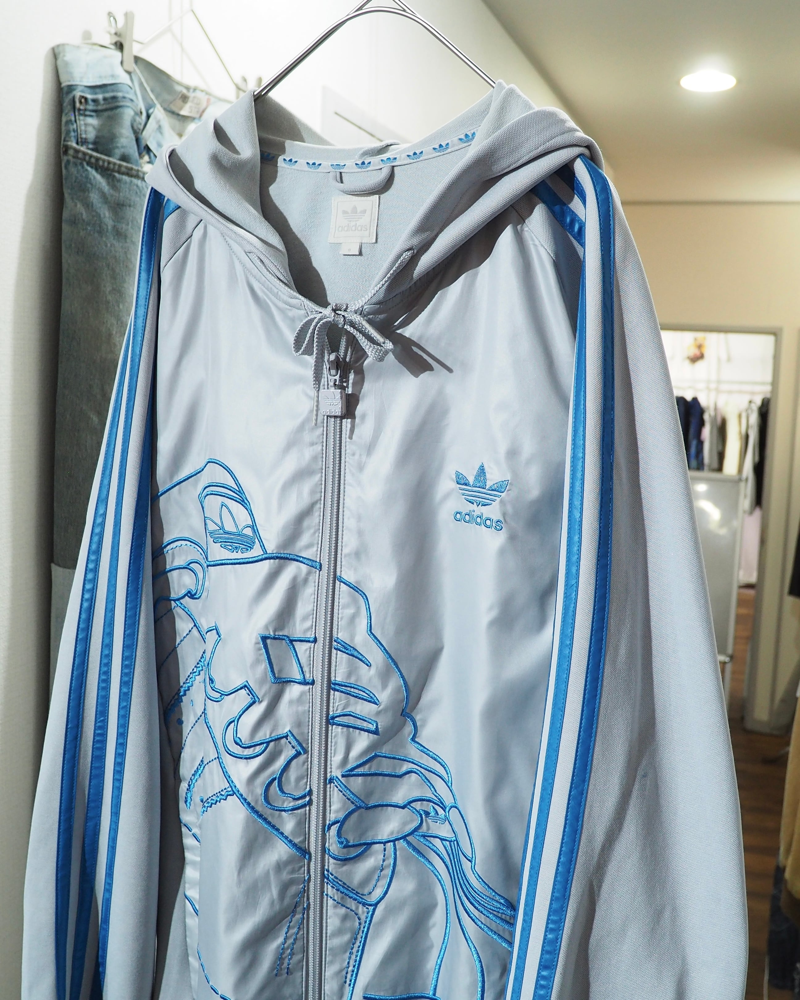 2006s ” adidas - SUPERSTAR ” Embroidery Full Zip Track Parker Jacket