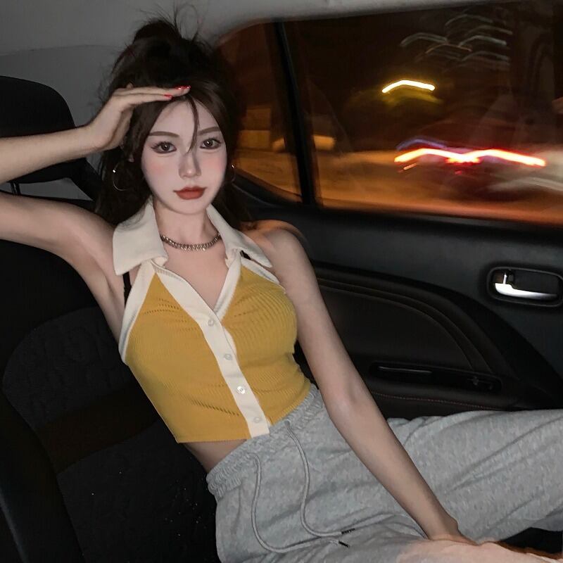 ブラックカラーホルター ヨーロピアン ブラックストロベリース54138639158