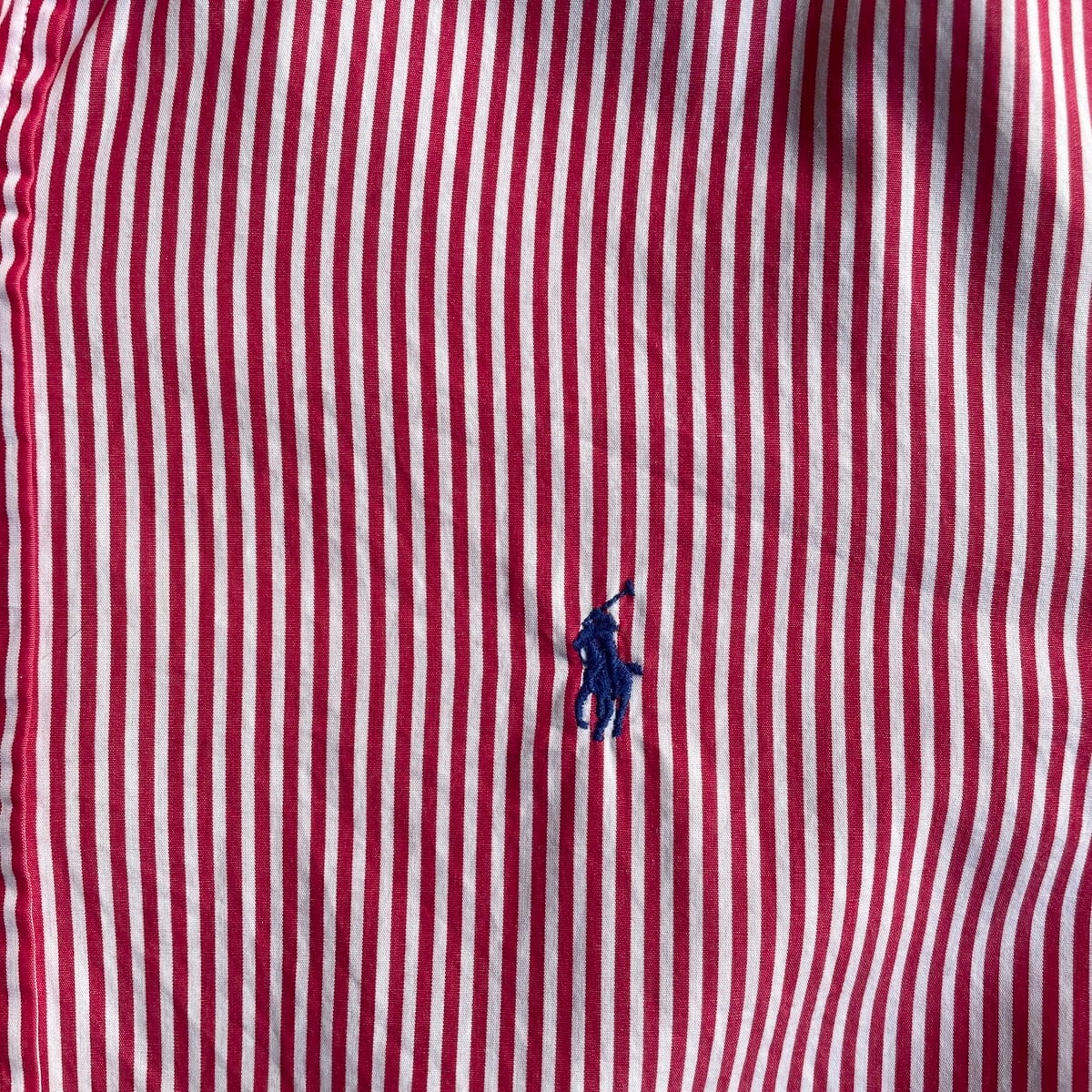 Ralph Lauren ラルフローレン 長袖 CUSTOM FIT ストライプ ボタン
