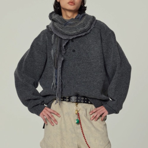 ヘンリーネックニット  TB1516 画像