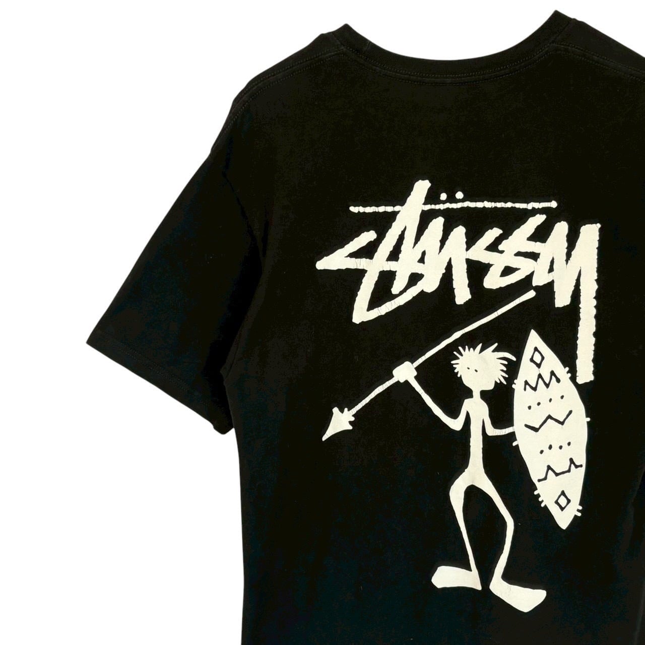 stussy ステューシー Tシャツ M バックロゴ プリント シャドーマン