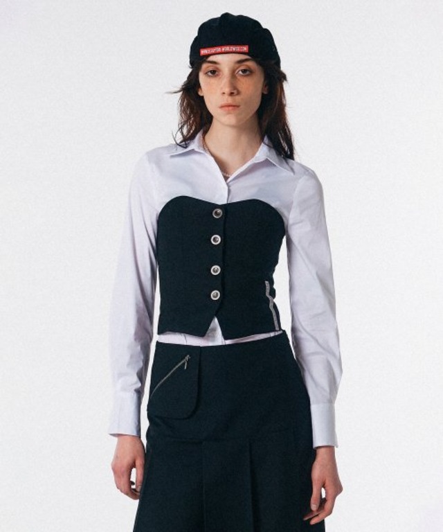 [SCULPTOR] Tidy Bustier Top Black