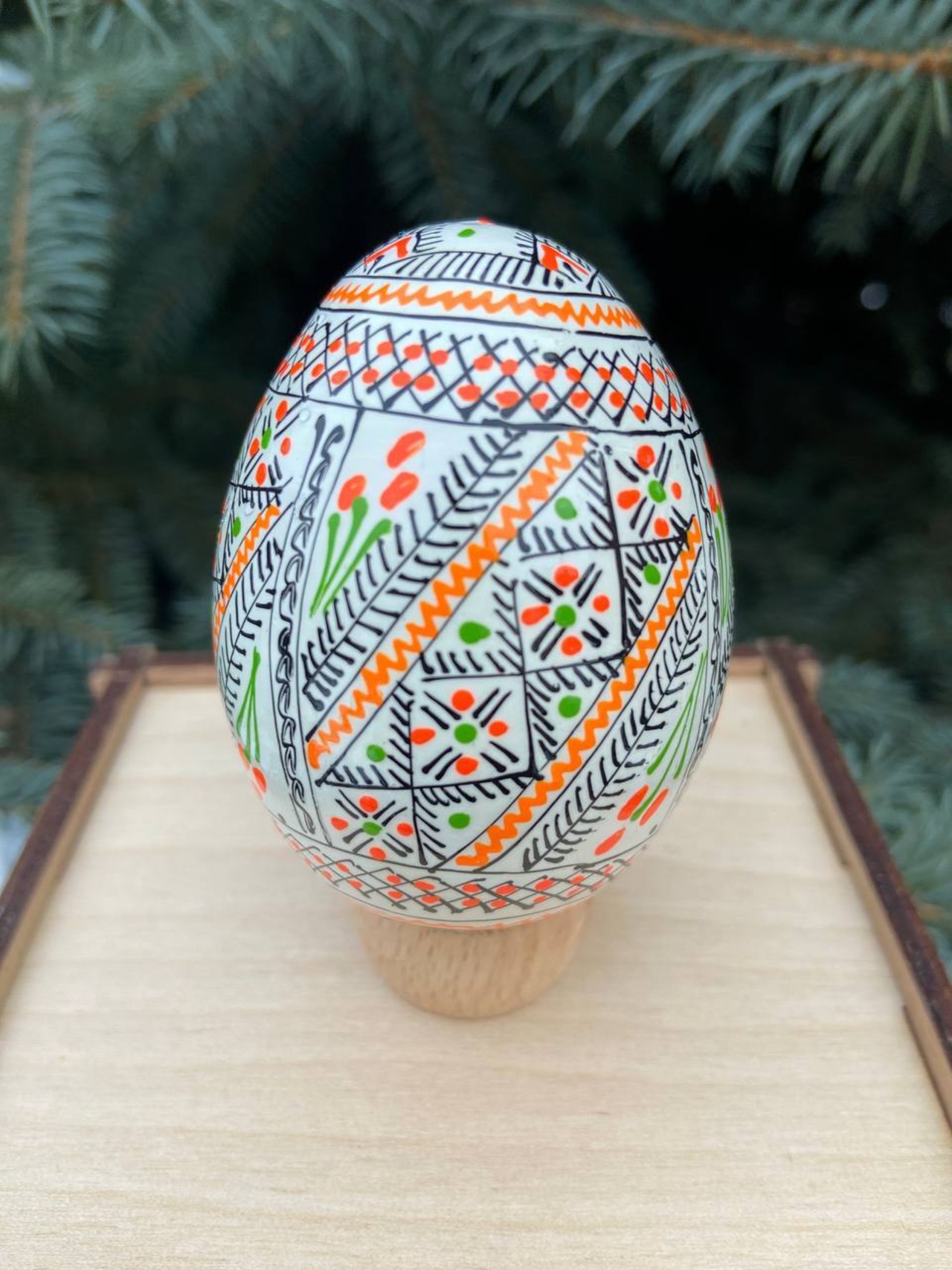 装飾用プィサンカ（イースターエッグ）with stand　コロミヤ博物館モデル - 2