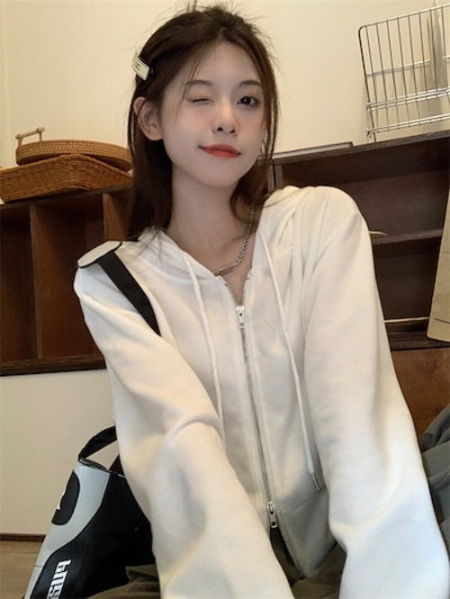 2024 春夏 ショート かわいい フル ブルゾン トップス アウター ショート スタンド ショート お出かけトラックハイ ストリートアウター長袖 セクシートップスカジュアルファッション秋