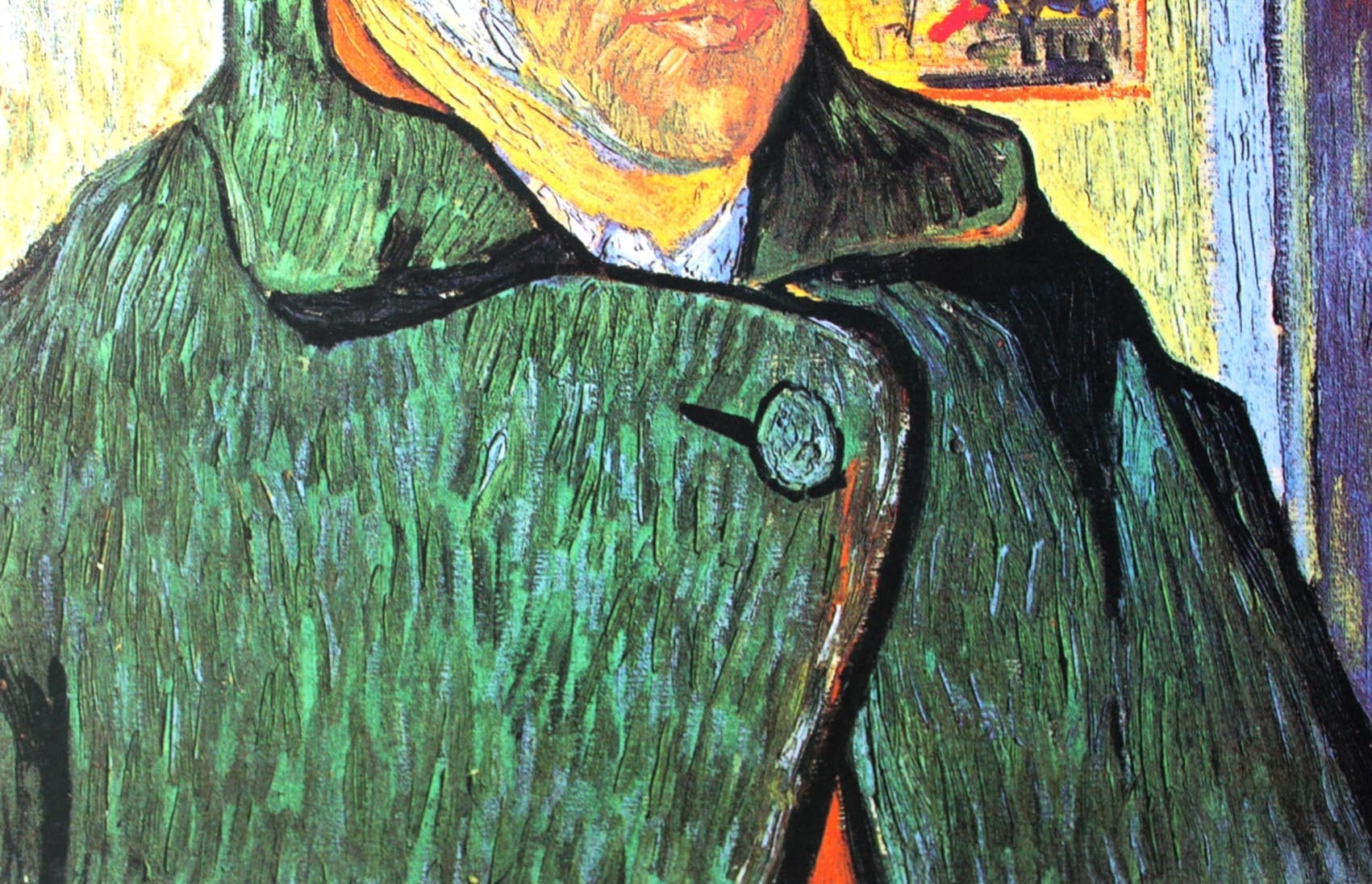 ゴッホ 絵画「包帯をした自画像」額縁4色選択可能 作品証明書 展示用フック 限定エディション付複製画 ジークレ