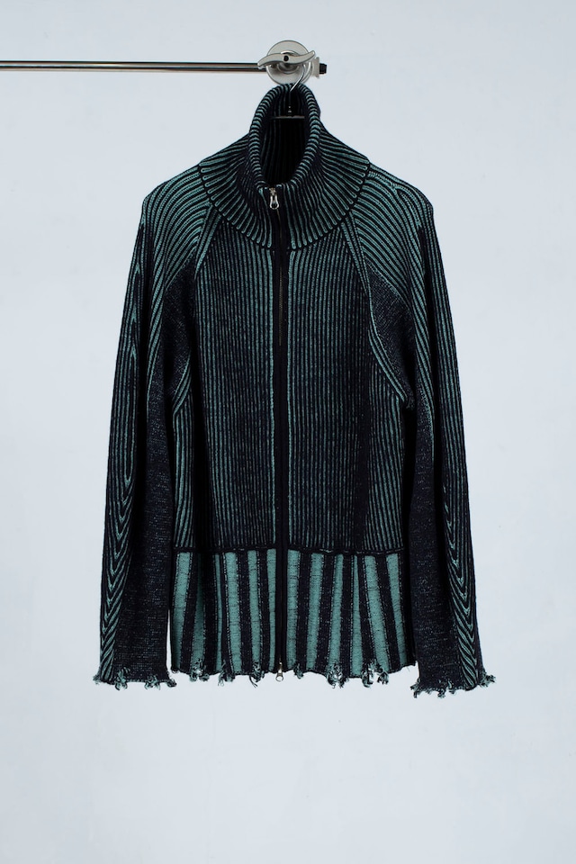 再入荷！リバーシブル Zip knit coat　P23aw001