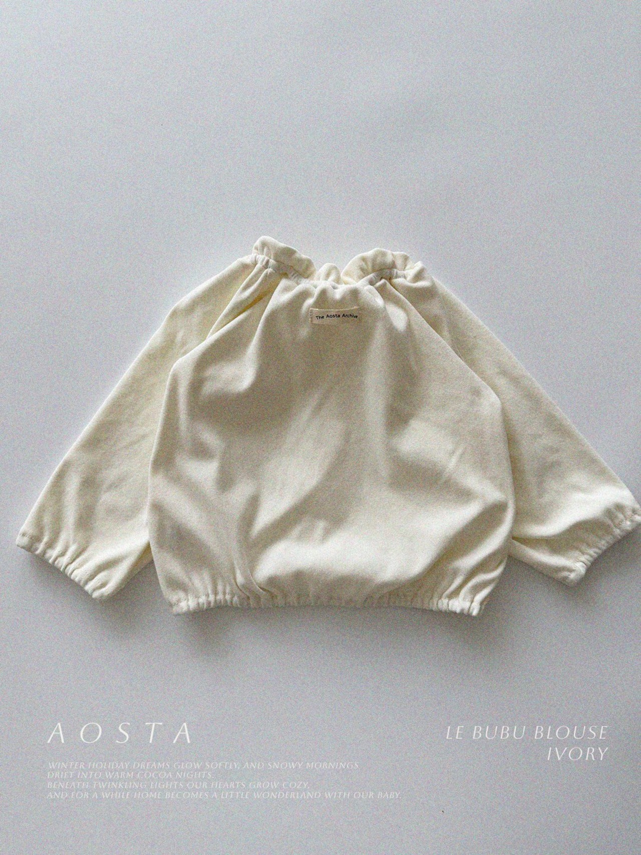 【Aosta】 ルヴェブラウス／アイボリー（70–110cm）2025冬 - 1