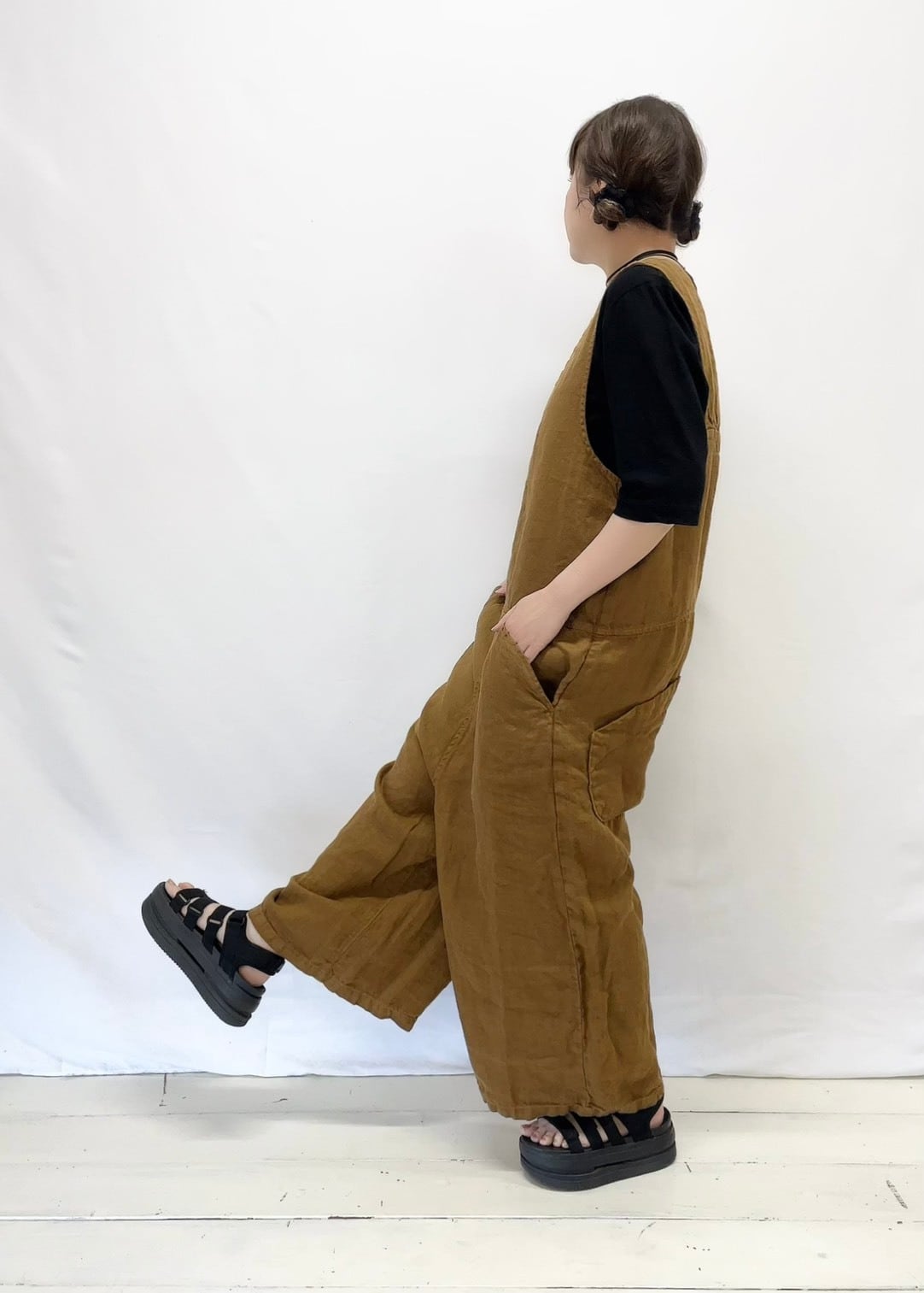 tumugu】ソリトリネンサロペット / TB23246b | syozikiya online shop