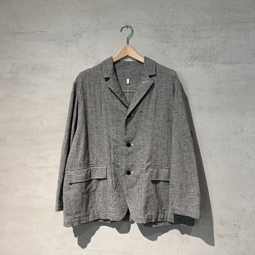 【FIRMUM】コットン＆リネン・チェック シーチングテーラードジャケット/  SN_FR0101JK