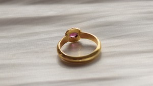 ＊1点もの＊Garnet ring《silver925+14KGP》