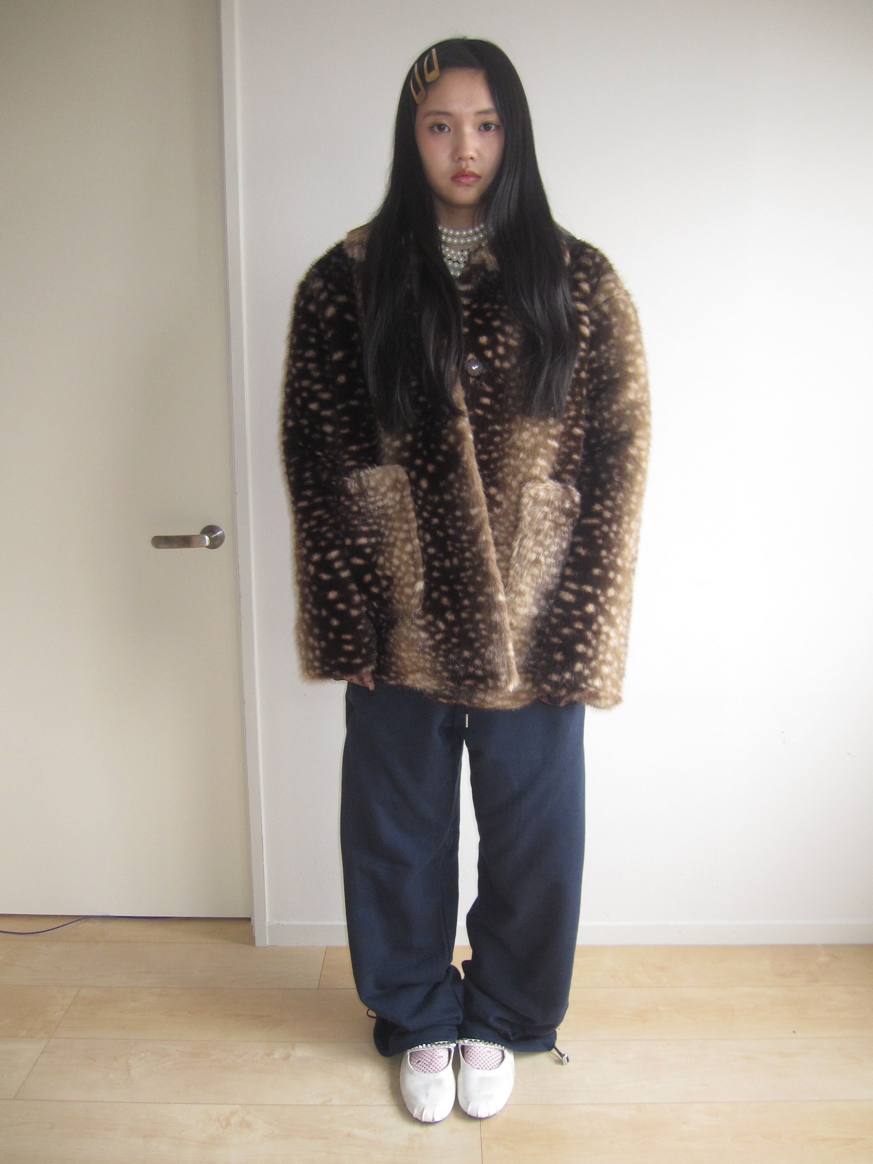 Bambi Fur Jacket brown | n.k atelier