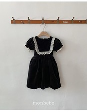 〖取寄〗韓国子供服 / 26winter / monbebe / アンナベルベットワンピース / キッズ *S~XL*