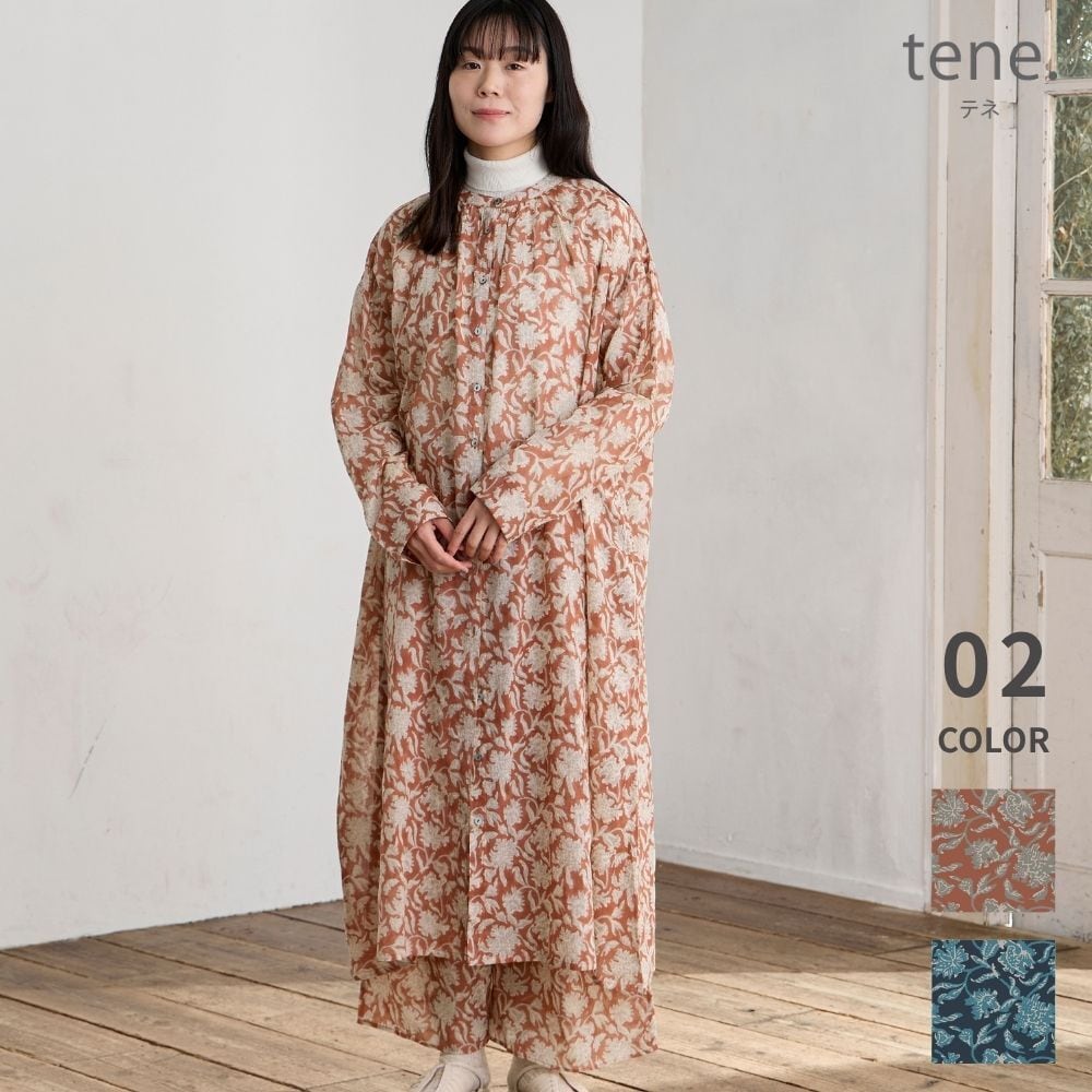 tene- テネ- | ライクフローラル ワンピース（インド綿100％・ブロック