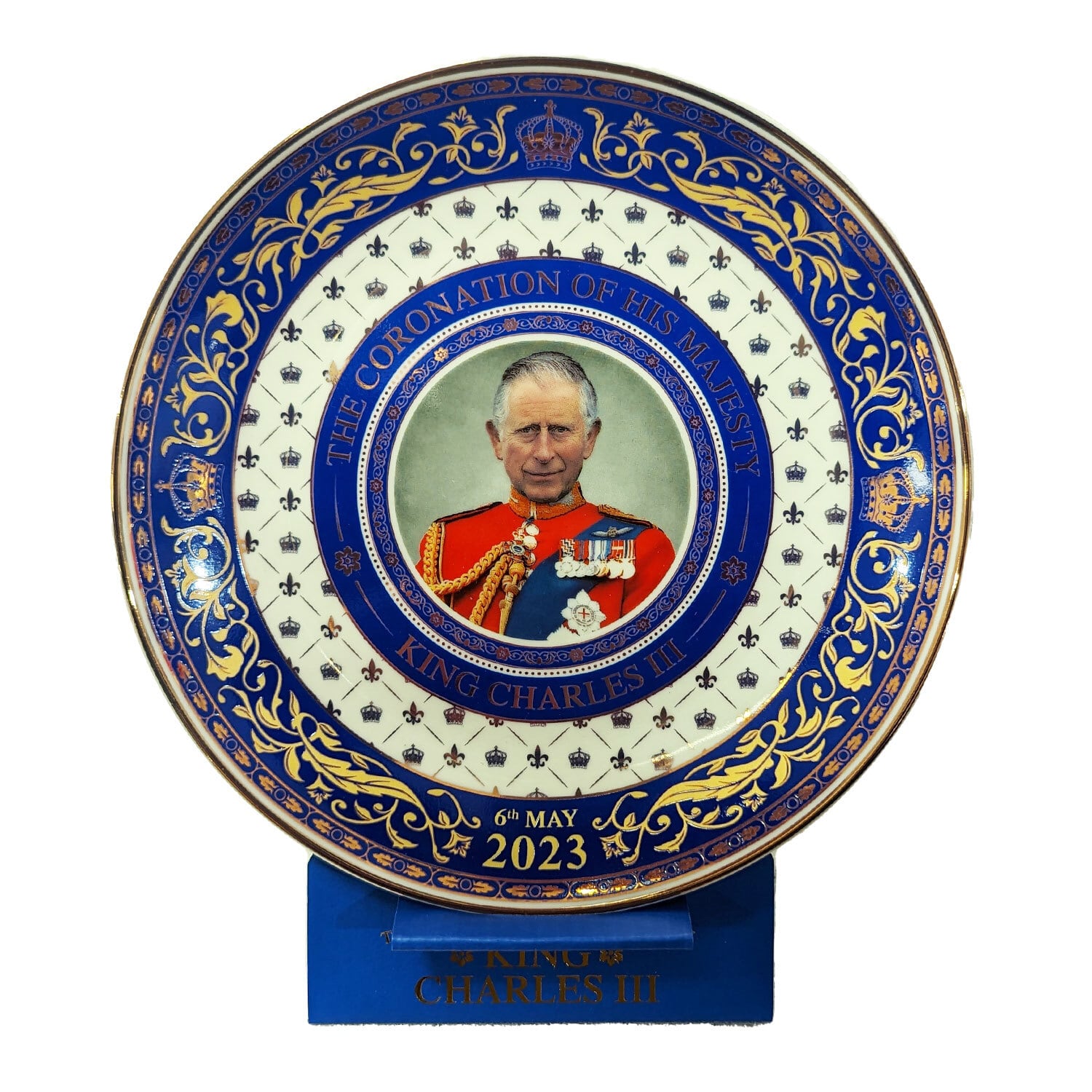 期間限定価格☆エマブリッジウォーター キング チャールズ3世戴冠式 記念プレート