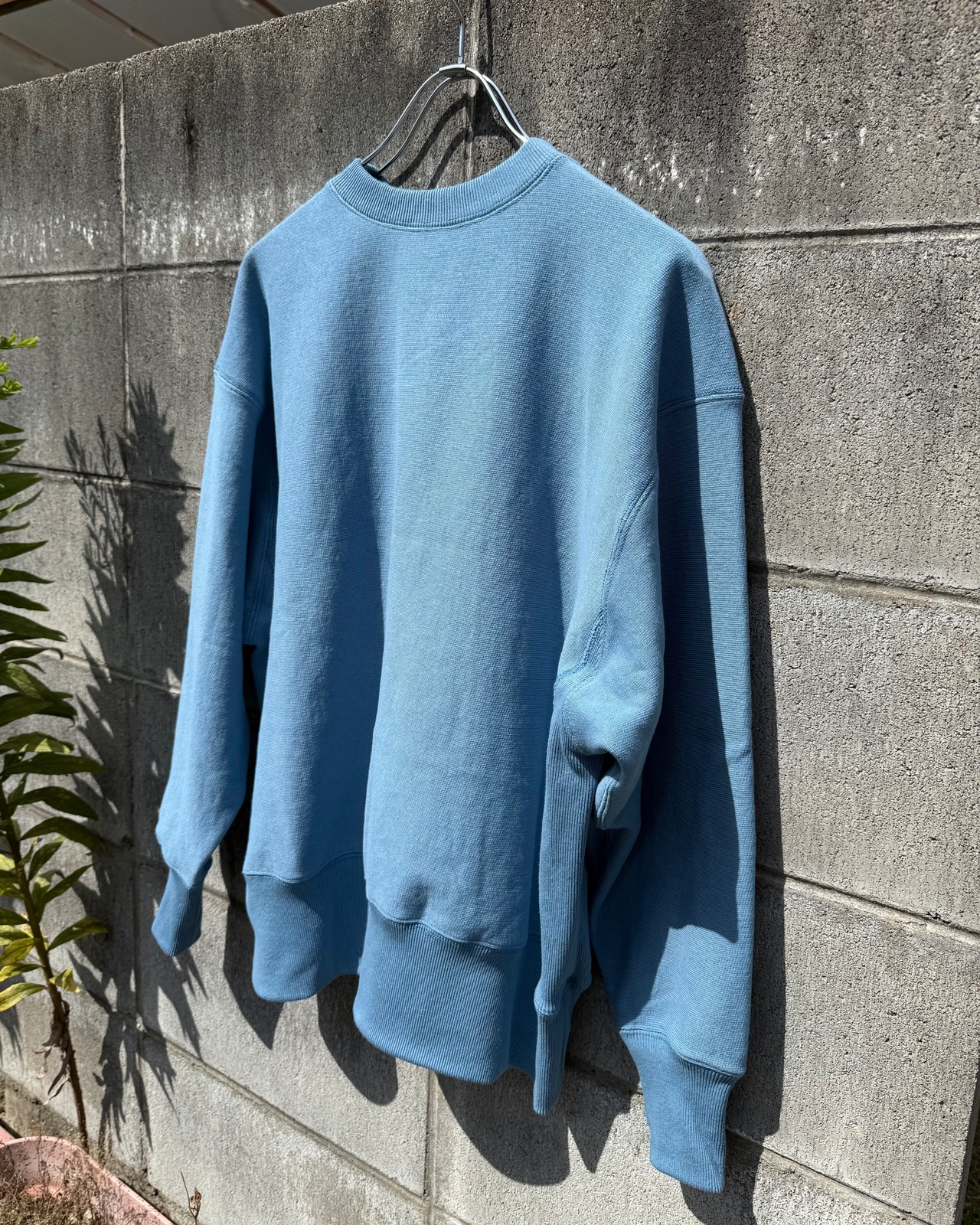 【SANCA UNISEX】DRY FLC. REV.W CREW SWEAT
