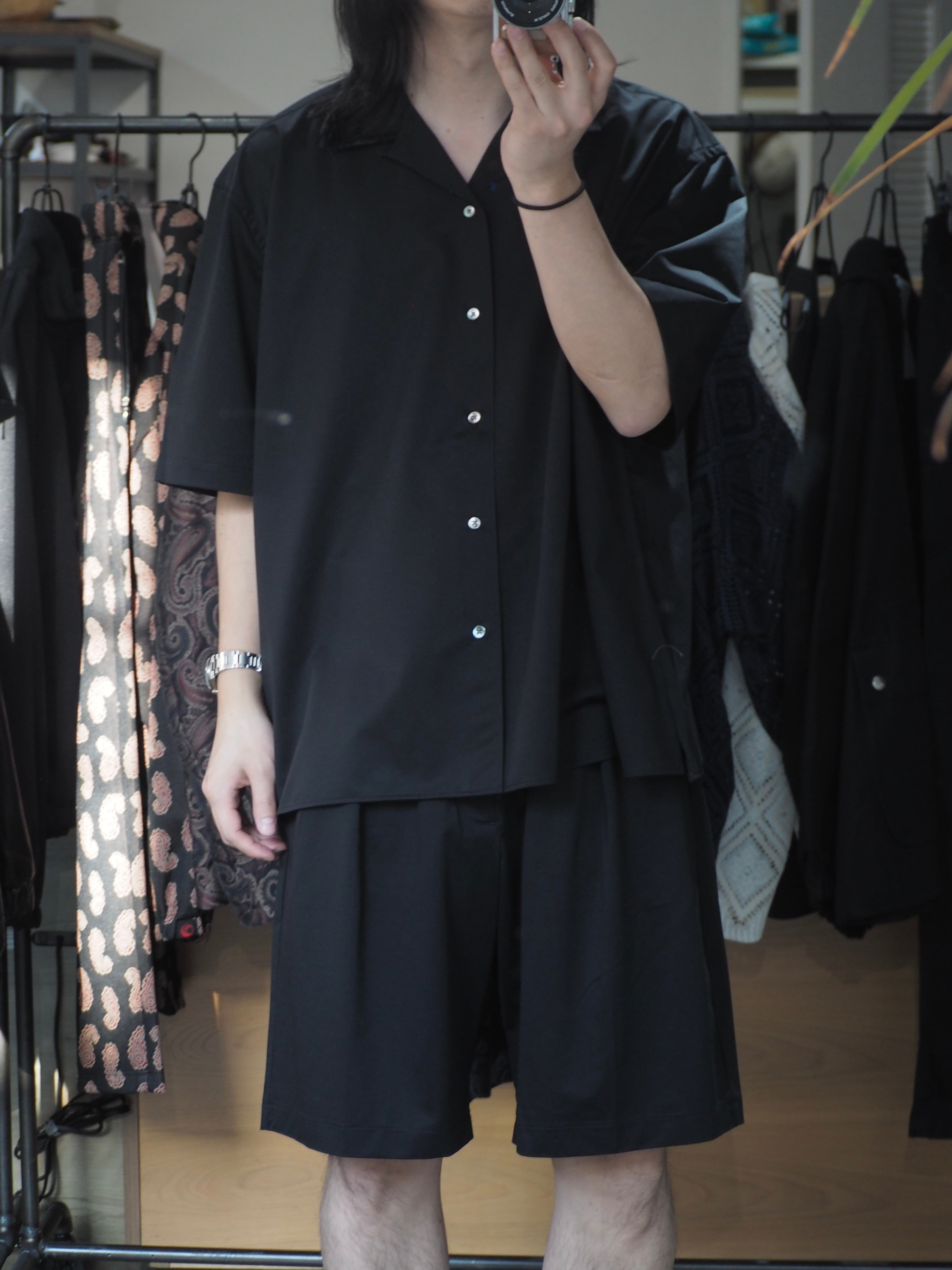 KANEMASA PHIL. 46G Tuck Easy Shorts(BLACK) | novastore(ノヴァ