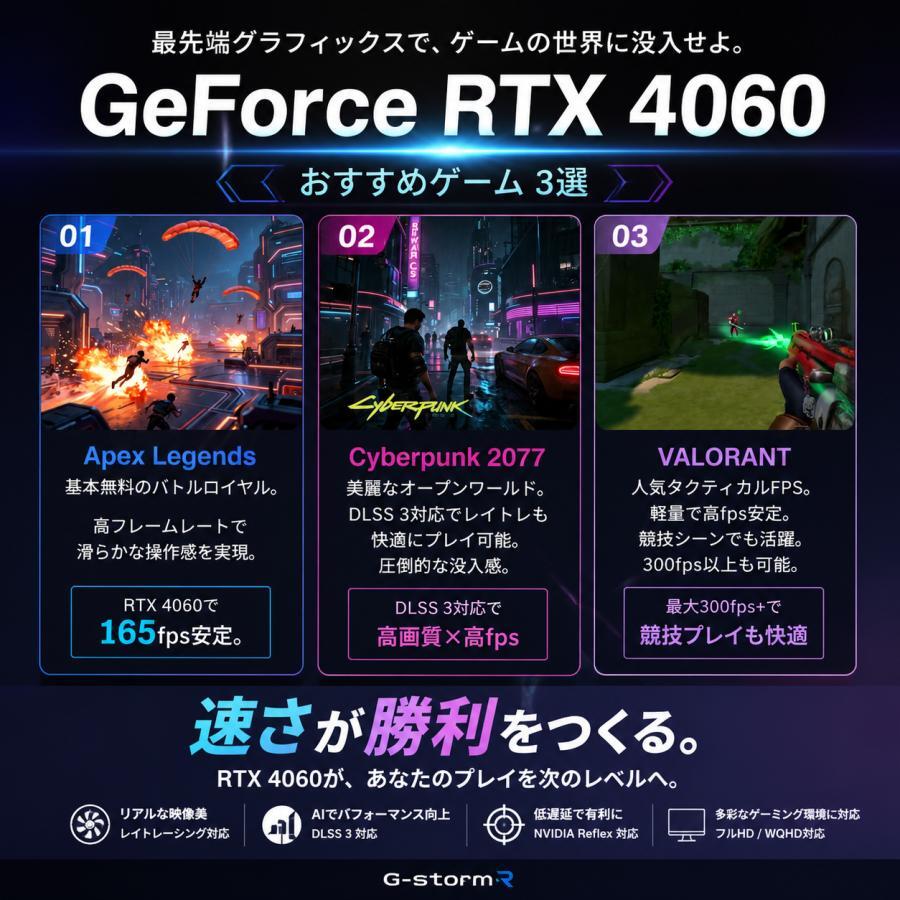 アウトレット】ゲーミングPC デスクトップ 整備済み RTX4060 Core i7