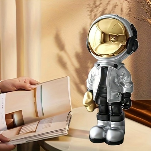 ホワイト宇宙飛行士オーナメント 樹脂像アートクラフト おしゃれ クリエイティブ