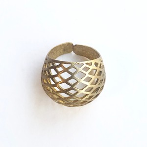 Raw brass Rings -  puffyリング RG-030