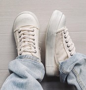 【Stk119】Denim sneaker +5cm