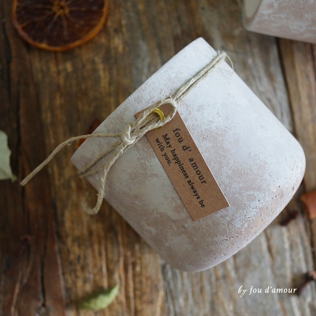 Chai Candle｜素焼き風の木芯キャンドル - unglazed style -