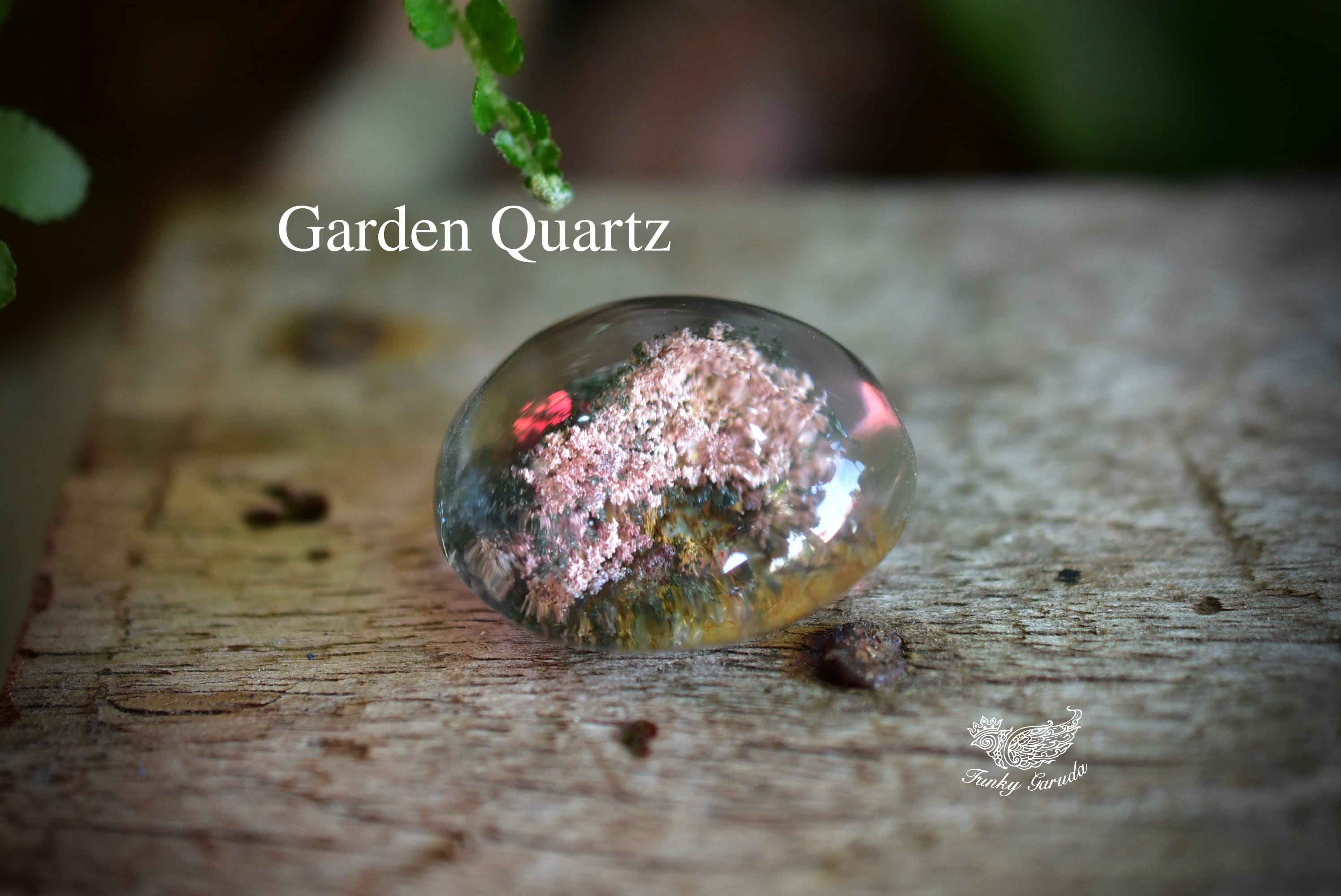 個性ある森と花☆ガーデンクォーツ ルース279 | Funky garuda Stone