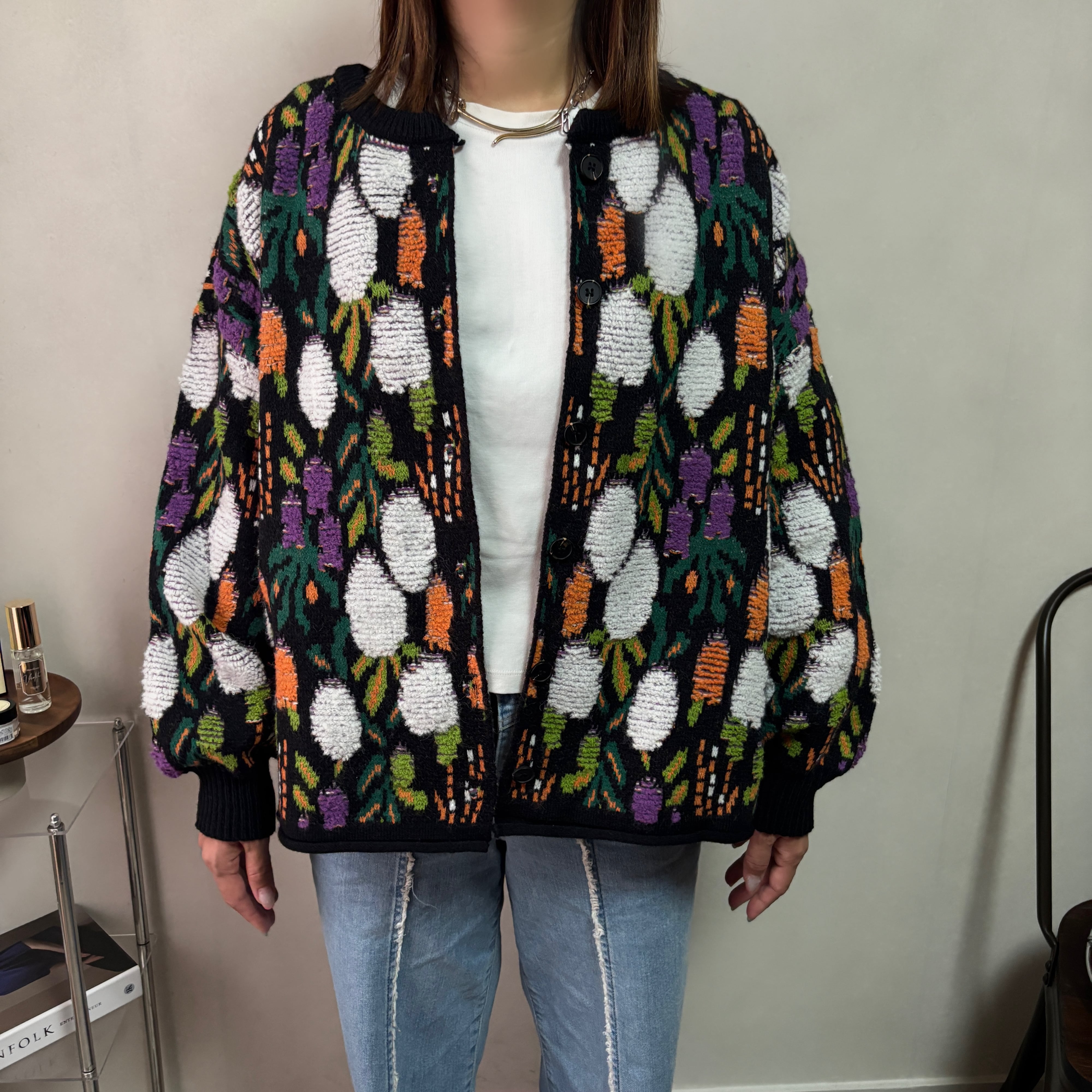 vintage like botanical cardigan | Chich&Sally