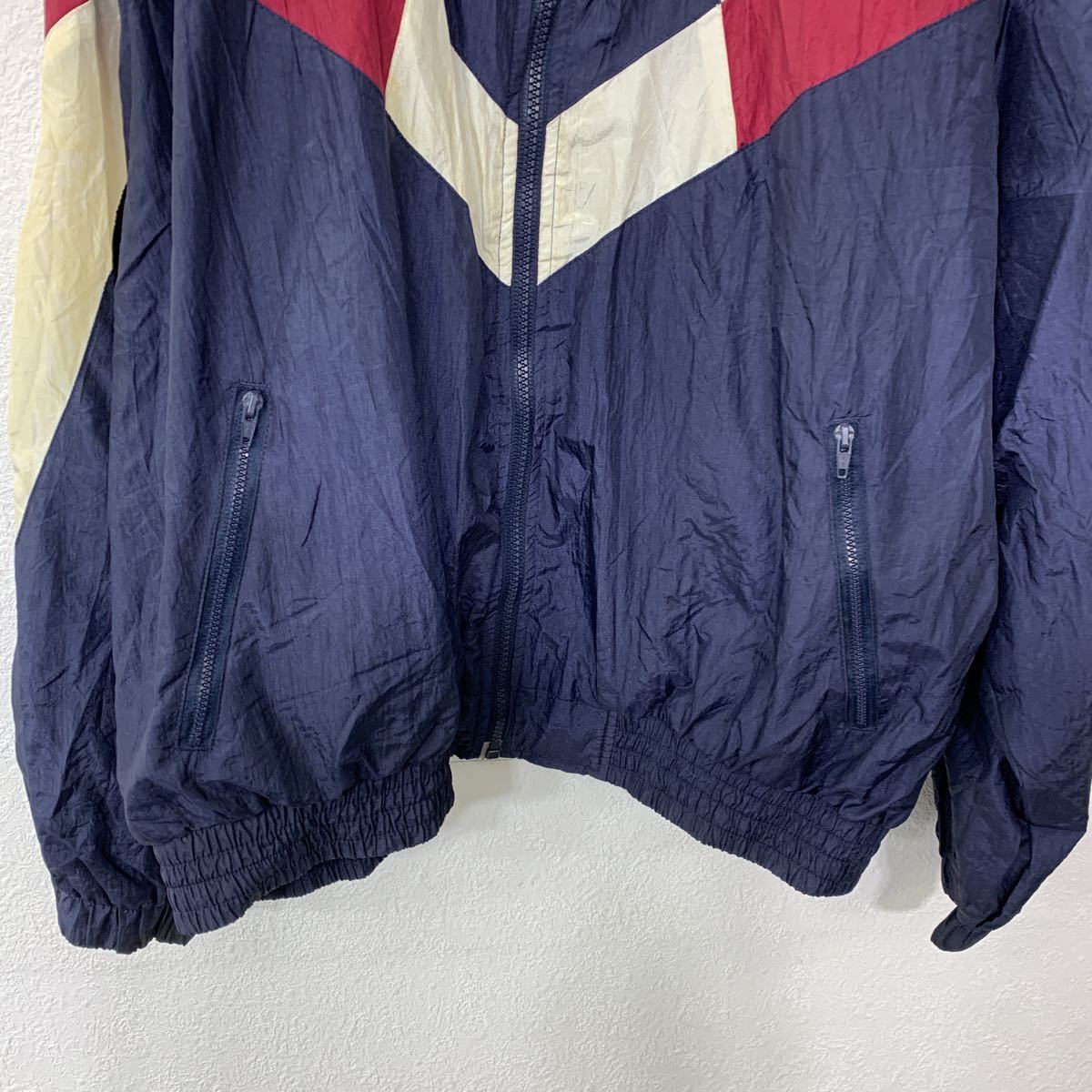 赤と白のジップアップジャケット 希少 adidas アディダス 80'sスタイル トラックジャケット 赤白