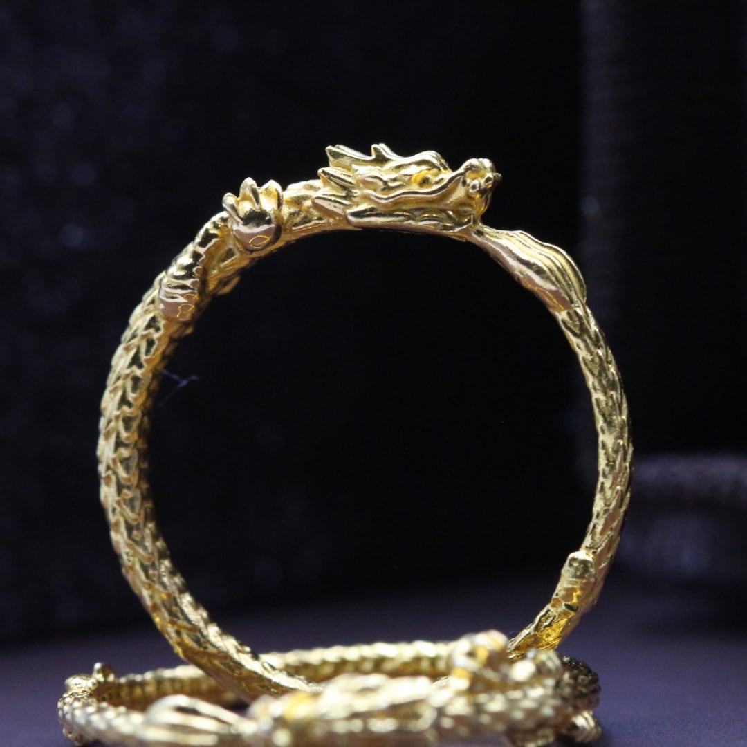 純金『黄金の龍のリング』太 16号から25号 【JUNGOLD 純金『黄金の龍のリング』太 16号から25号 【JUNGOLD