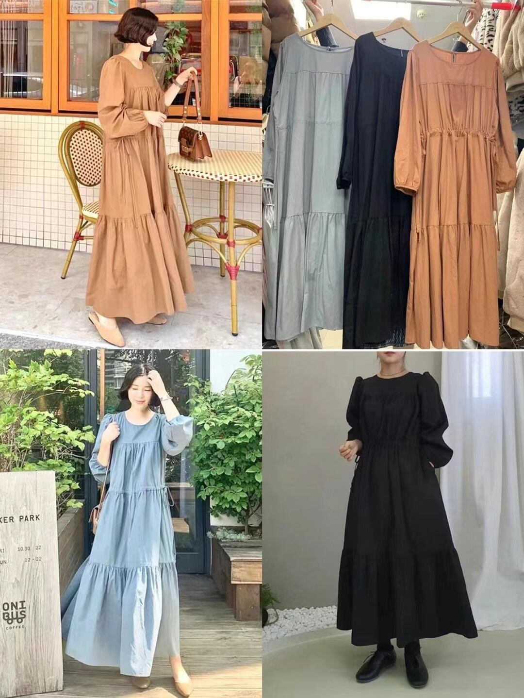 コットンティアードワンピース　AJ22262-6831