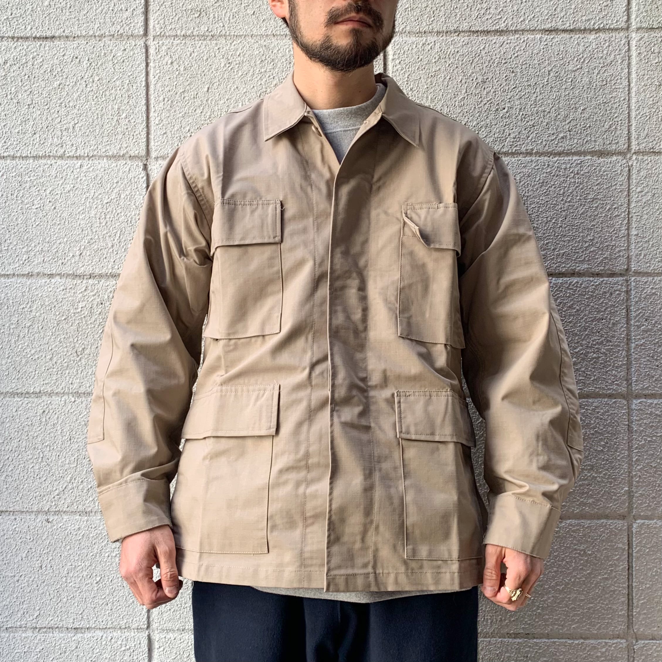 US ARMY TYPE BDU JACKET "KHAKI" M Short L Short ミリタリー BDUジャケット カーキ 新品