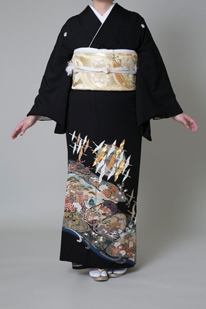 【レンタル】黒留袖 TDM-6(Mサイズ)